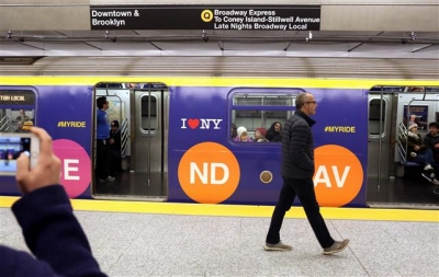 ▲1일(현지시간) 새로 개통된 미국 뉴욕의 '2번가 지하철' 노선. 출처 = AFP연합