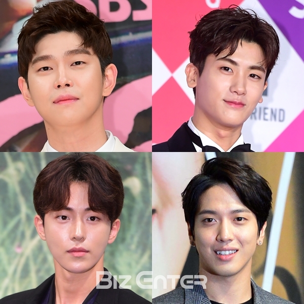 ▲왼쪽 상단부터 시계방향으로 윤균상, 박형식, 정용화, 남주혁(출처=비즈엔터)