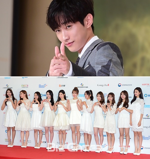 ▲그룹 B1A4 진영(위쪽)과 아이오아이(사진=윤예진 기자 yoooon@)