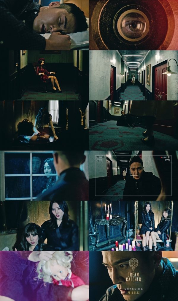 ▲걸그룹 드림캐쳐 '체이스 미' 뮤직비디오 티저(사진=해피페이스엔터테인먼트)