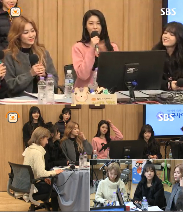 ▲'컬투쇼' aoa(사진=sbs 파워FM)