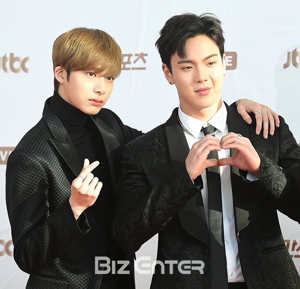 ▲몬스타엑스 형원, 셔누(사진=윤예진 기자 yoooon@)