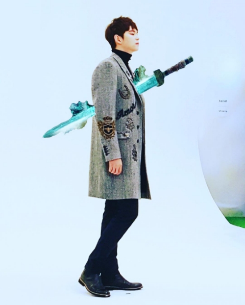 (▲윤균상 SNS, '도깨비' 패러디)