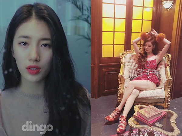 ▲수지 서현(사진=네이버 V live, 인스타그램)