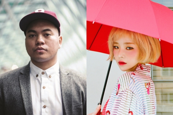 ▲가수 제프버넷(좌측)과 가인(사진=미스틱엔터테인먼트)