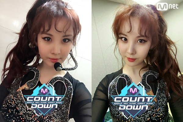 ▲가수 서현(사진=Mnet '엠카운트다운' 공식 트위터)