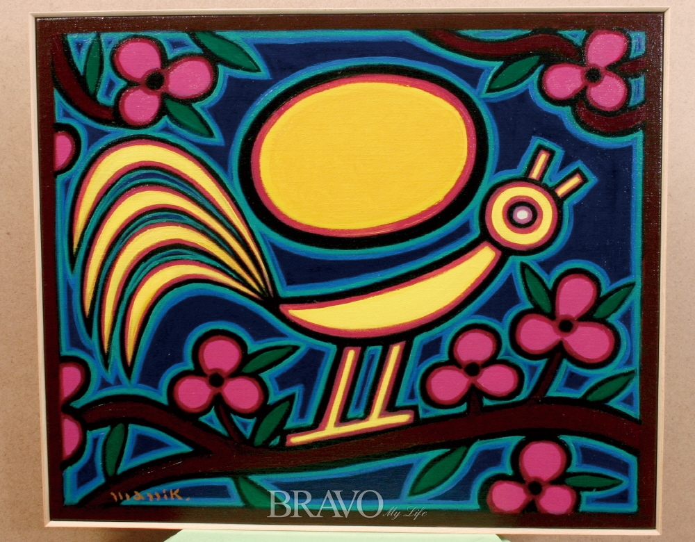 ▲이만익 <닭 울음> 캔버스에 유채 45.5cm x 37.9cm 1992년