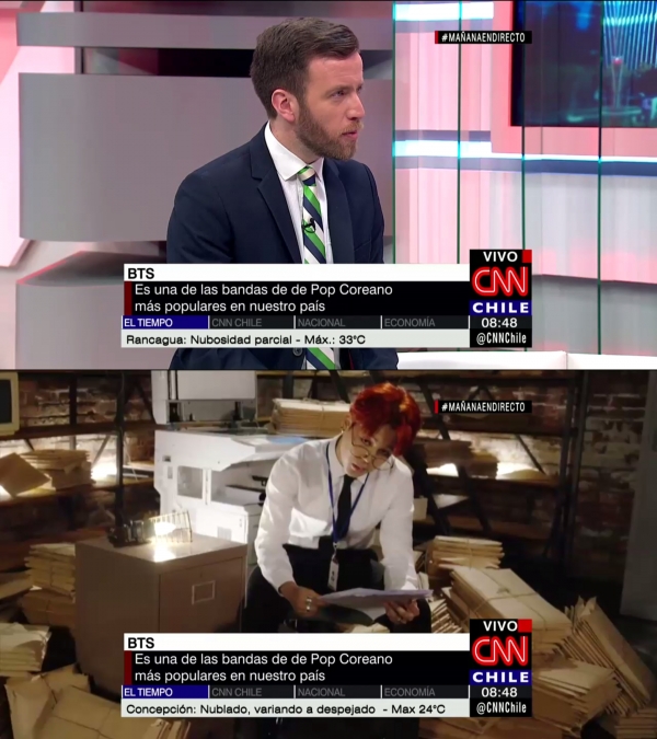 ▲방탄소년단 보도(CNN 칠레)