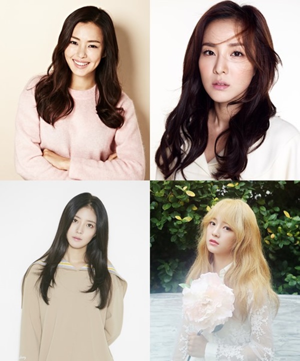 ▲‘겟잇뷰티’ MC로 발탁된 이하늬, 산다라박, 김세정, 이세영(좌측 상단부터 시계방향)(사진=온스타일)