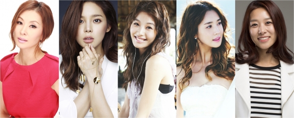 ▲이미숙, 박시연, 장신영, 이다해, 윤소이(출처=각 소속사)