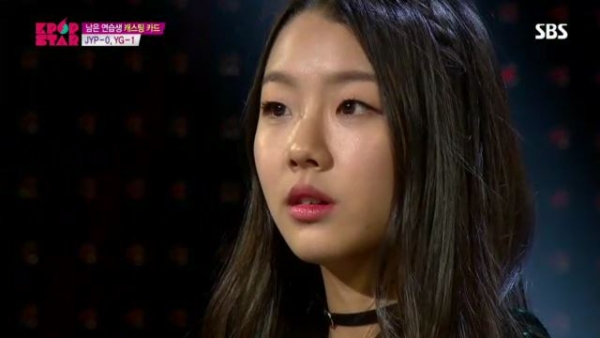 ▲연습생 민가린(사진=SBS 'K팝스타6')
