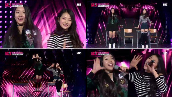 ▲김가민가 팀(민가린, 김혜림)(사진=SBS 'K팝스타6')