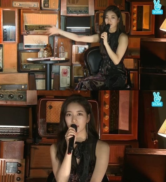 ▲가수 수지(사진=V앱)