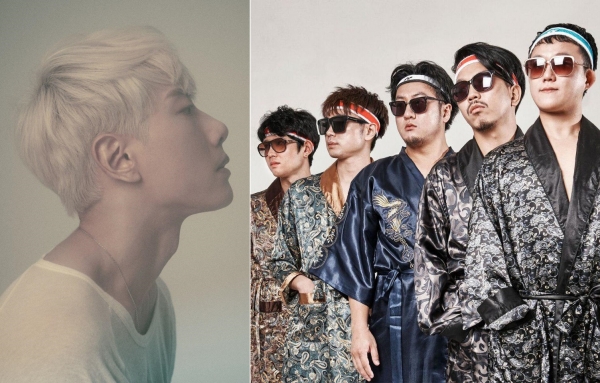 ▲가수 박효신(왼쪽)과 밴드 더 술탄오브더디스코(사진=각 소속사)