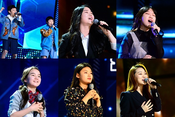 ▲'K팝스타6' 배틀오디션에 참가한 보이프렌드, 석지수, 이서진, 백선녀, 이가영, 한별(좌측 상단부터 시계방향)(사진=SBS)