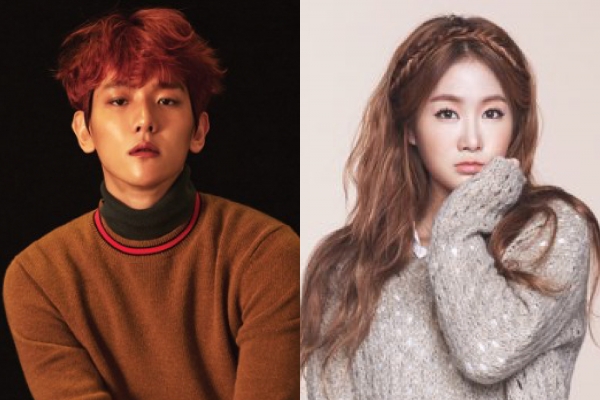 ▲그룹 엑소 백현(좌)과 씨스타 소유(사진=각 소속사)