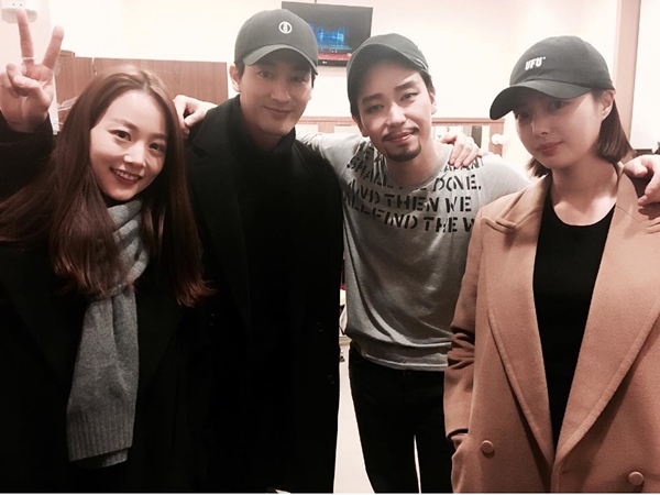 ▲배우 손여은, 오창석, 엄기준, 엄현경(사진=오창석 인스타그램)