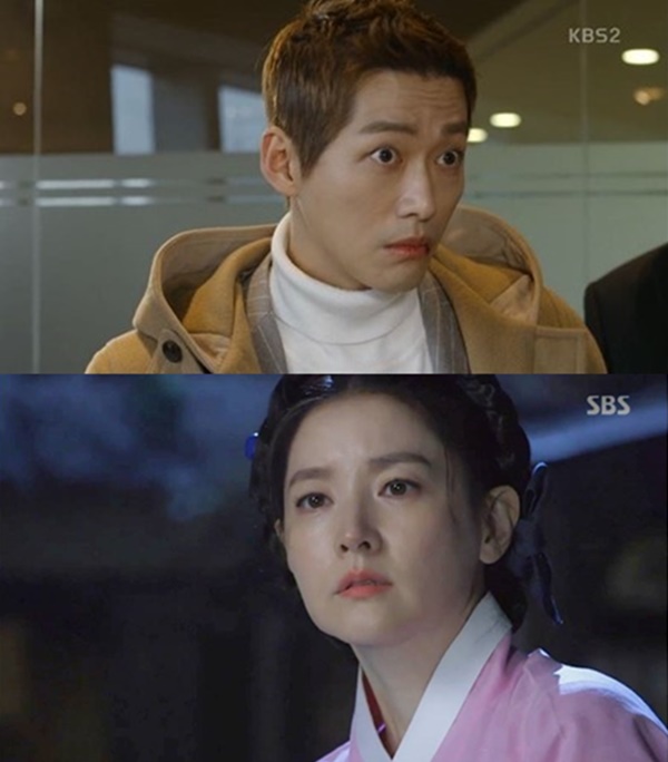 ▲열띤 시청률 경쟁 끝에 순위가 뒤바뀐 KBS2 수목드라마 '김과장'(위), SBS 수목드라마 '사임당 빛의 일기'(사진=KBS2 수목드라마 '김과장'·SBS 수목드라마 '사임당 빛의 일기' 캡처)