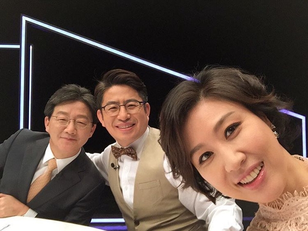 ▲바른정당 유승민 의원, '강적들' MC 박종진, 김성경(사진=유승민 인스타그램)