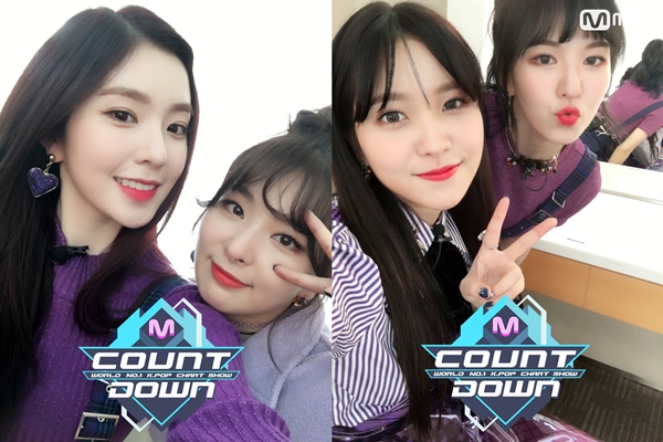 ▲그룹 레드벨벳 아이린, 슬기, 예리, 웬디(사진=Mnet '엠카운트다운')