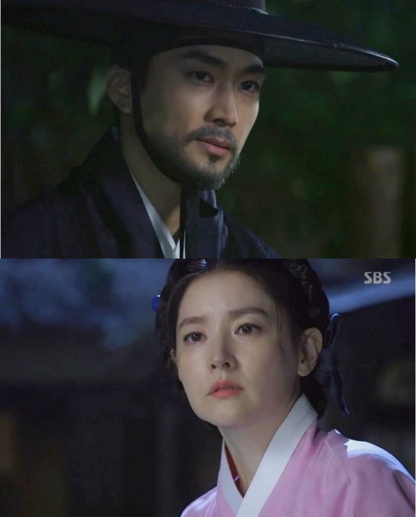 ▲'사임당' 송승헌 이영애(사진=SBS 수목드라마 '사임당 빛의 일기' 5회 캡처)