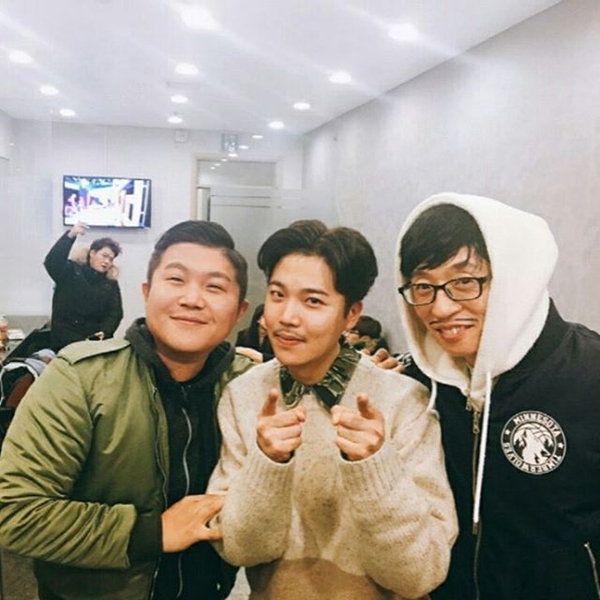 ▲조세호, 지조, 유재석(사진=지조 인스타그램)