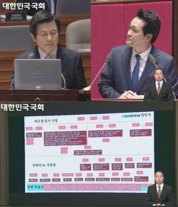 ▲10일 오후 서울 여의도 국회에서 황교안 대통령 권한대행을 대상으로 대정부질문이 진행됐다.(사진=국회방송)