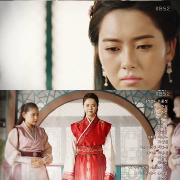 ▲원화가 된 고아라(출처=KBS2 월화드라마 '화랑')