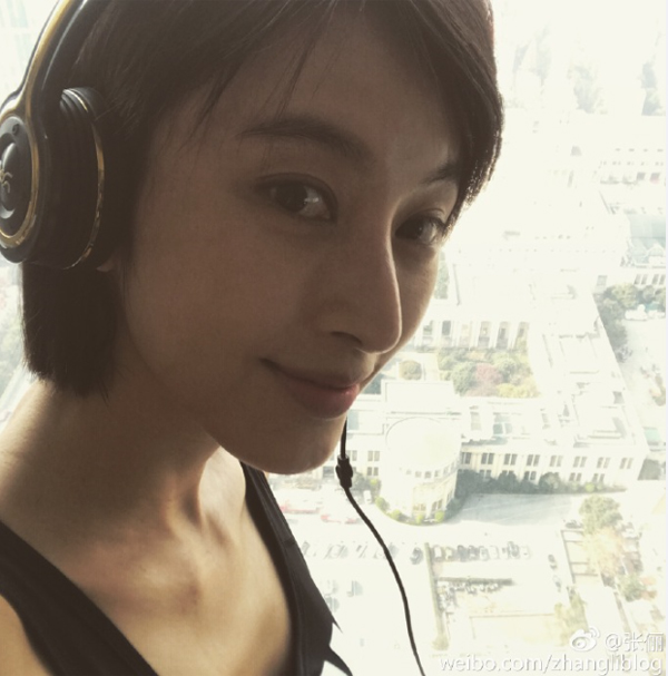 ▲주진모와 열애 중인 중국 여배우 장리(사진=웨이보)
