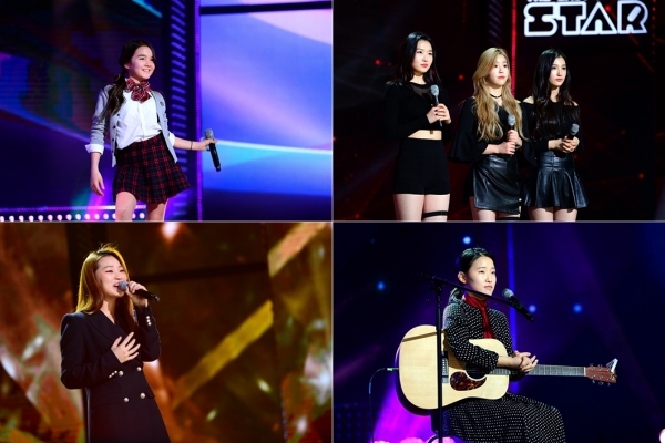 ▲배틀오디션에 나선 'K팝스타6' 한별, YG걸스, 백선녀, 이성은(사진=SBS)