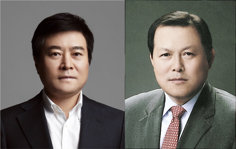 ▲롯데 사회공헌위원회장 소진세 사장, 경영혁신실장 황각규 사장.(사진제공=롯데그룹)