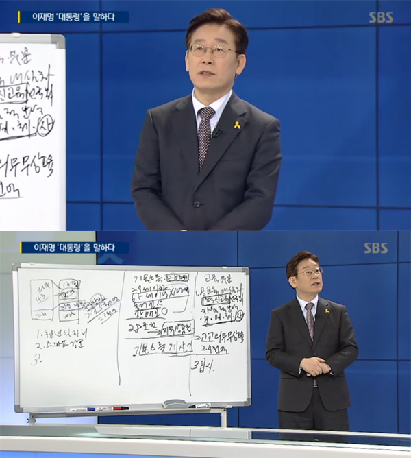 ▲'주영진의뉴스브리핑' 이재명(사진=SBS)