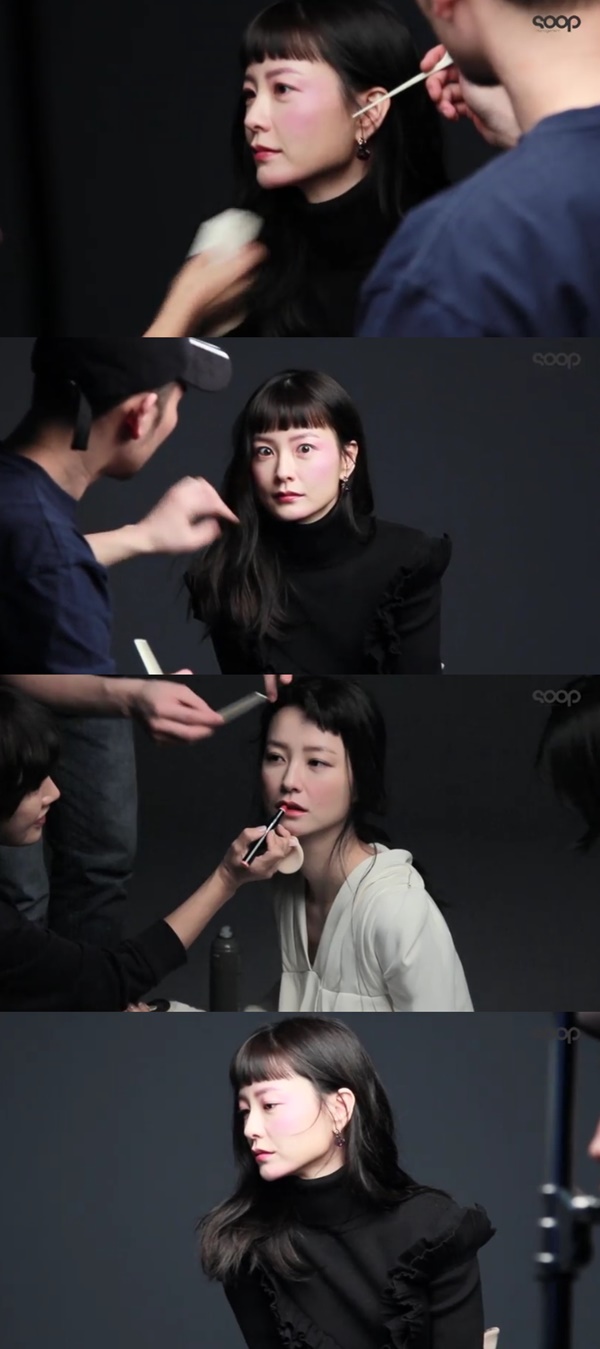 (▲정유미 매니지먼트 숲, 하이컷 화보촬영 현장)