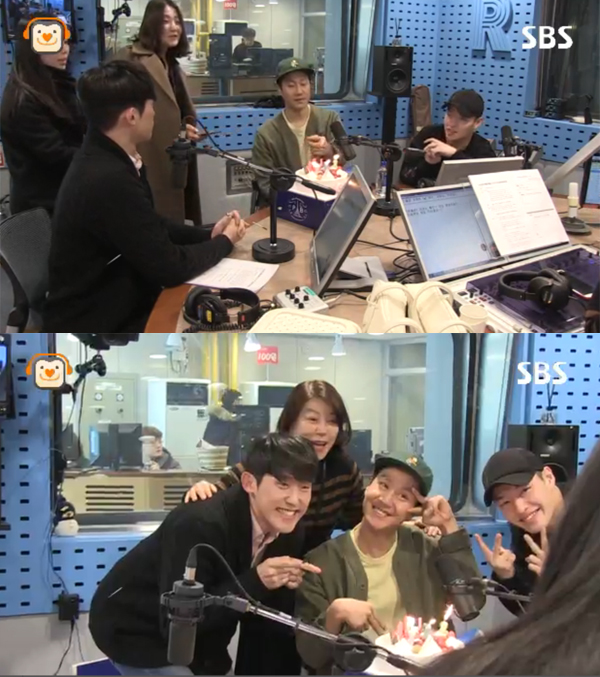 ▲'최파타' 민진웅 정우 강하늘(사진=sbs 파워FM)