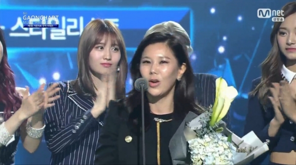 ▲스타일리스트 최희선(사진=Mnet 생중계 화면)