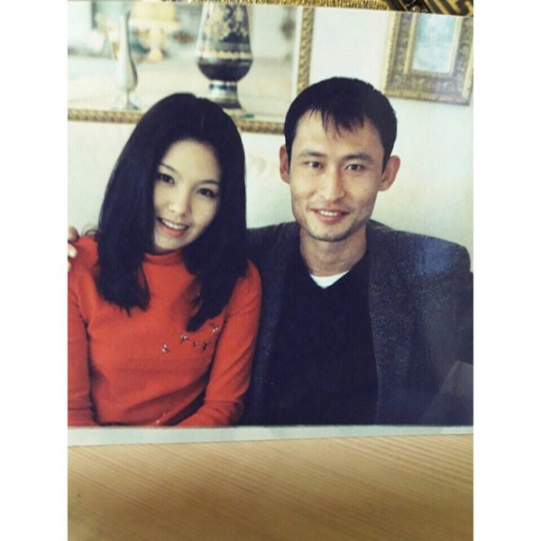 ▲故이은주(왼쪽)와 소속사 대표(사진=김종도 대표 SNS)