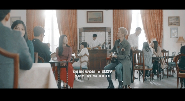 ▲박원 수지 컬래버레이션 싱글 티저 영상(사진=메이크어스 엔터테인먼트)