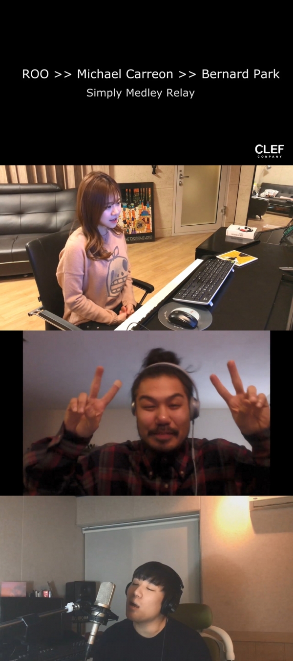 ▲(위부터) 가수 루, 마이클 캐리언, 버나드박(사진=(주)얼반웍스미디어)