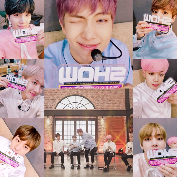 ▲그룹 방탄소년단(사진=MBC뮤직 '쇼챔피언'  공식 트위터)