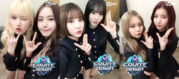 ▲그룹 여자친구(사진=Mnet '엠카운트다운' 공식 트위터)