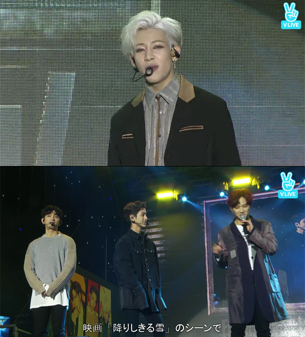 ▲그룹 갓세븐(사진=네이버V 라이브)