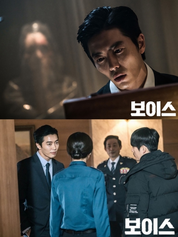 ▲'보이스' 사이코패스 모태구 역으로 분한 배우 김재욱(사진=OCN)