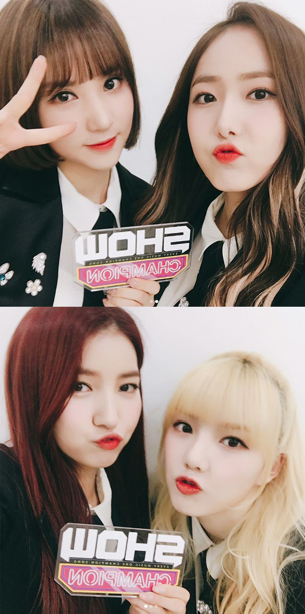 ▲'쇼챔피언' 여자친구(사진=MBC 뮤직)