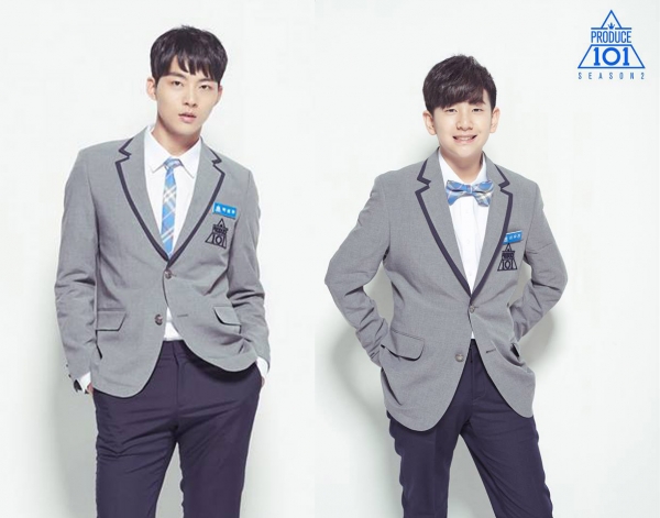 ▲(왼)박성우, 이우진(출처=Mnet '프로듀스 101 시즌 2')