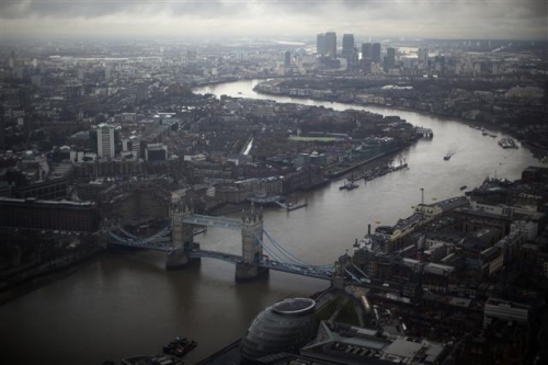▲골드만삭스와 모건스탠리 등 미국 대표 투자은행들이 브렉시트에 영국 런던을 떠날 준비를 하고 있다고 21일(현지시간) 파이낸셜타임스(FT)가 전했다. 사진은 영국 런던 전경. 런던/AP뉴시스