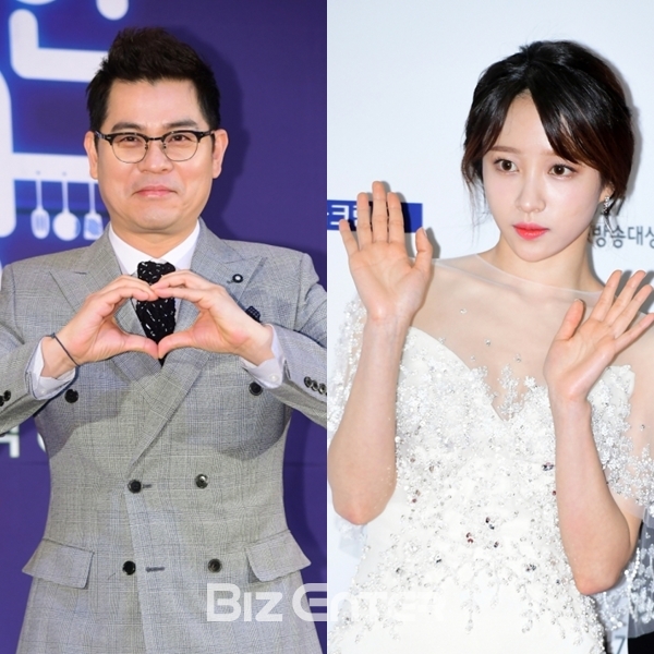 ▲김용만, 하니(출처=비즈엔터)