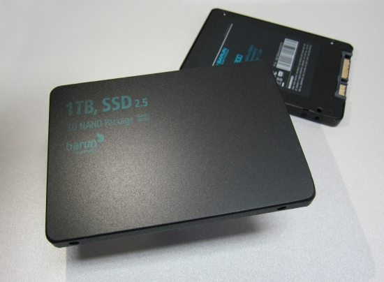 ▲3D NAND 패키지를 적용한 바른전자의 2.5인치 SSD.(사진=바른전자)
