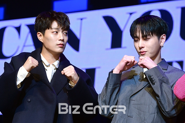 ▲하이라이트 윤두준, 용준형(사진=윤예진 기자 yoooon@)