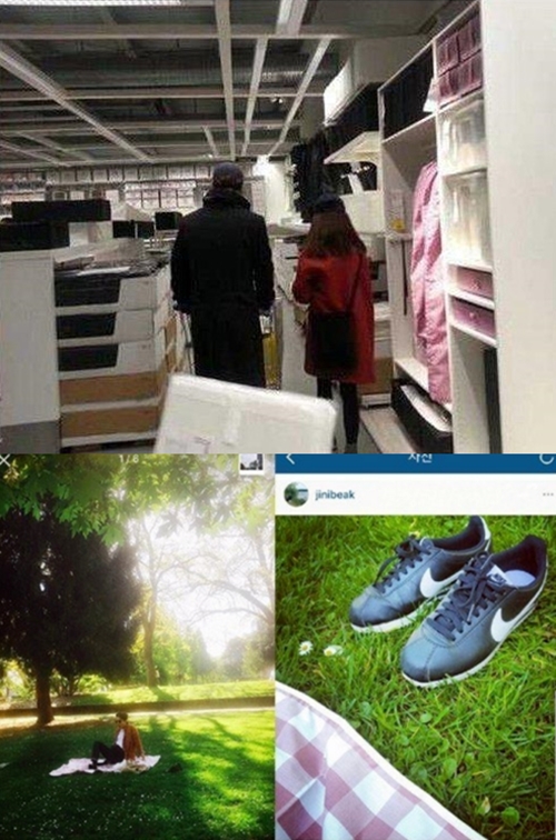 (사진=온라인 커뮤니티, 백진희 인스타그램)