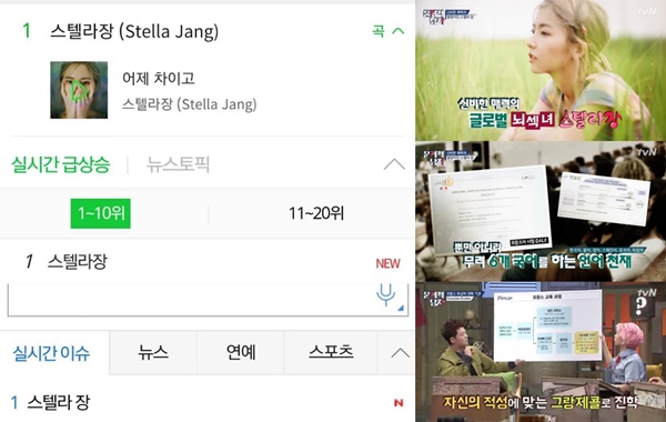 (▲tvN '문제적 남자' 스텔라 장 인스타그램)